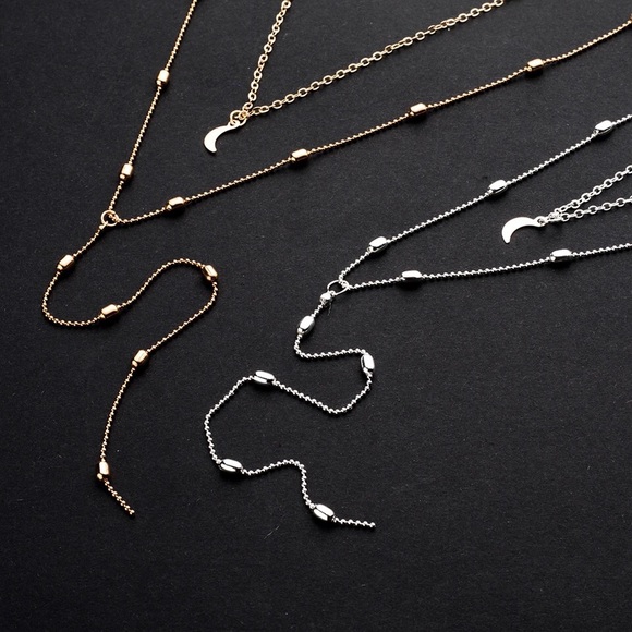 Dainty Boho Moon Necklace - Picture 5 of 5